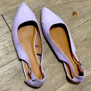 Old Navy Lilac Pointed-Toe Slingback Flats